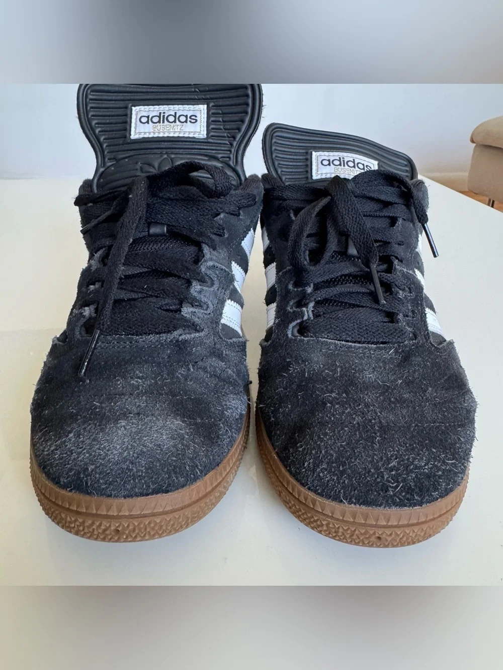 Adidas Busenitz Pro Mens 10.5 Black White Gum Suede Skate Shoes G48060